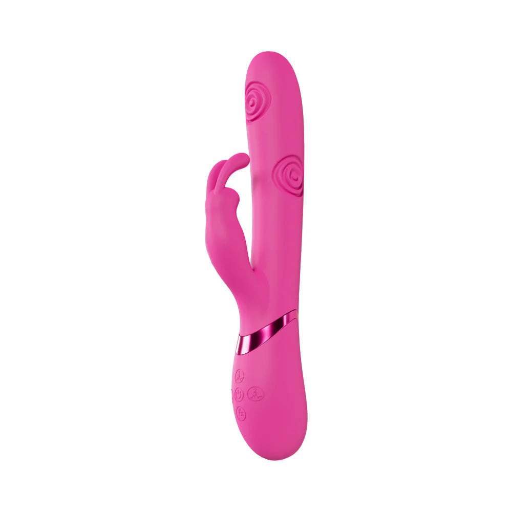 VIVE Mimi Rechargeable G-Spot Vibrating and Tapping Rabbit Pink SHOTS