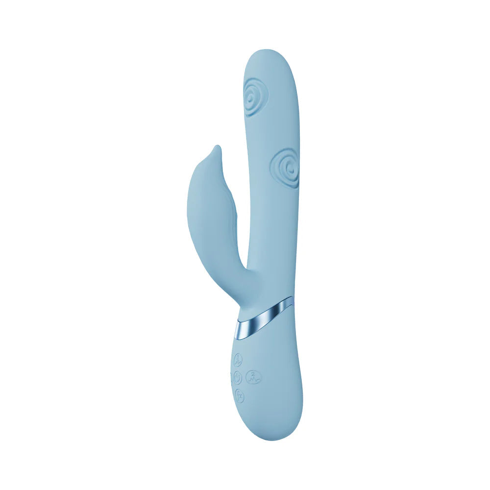 VIVE Pallina Rechargeable G-Spot and Tapping Beads Clit Stimulator Blue SHOTS