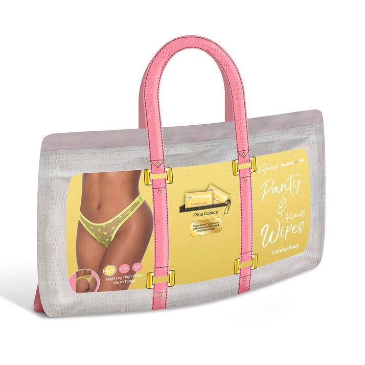 Magic Silk Sweetums High Leg High Waist Micro Tanga Pina Colada EXPOSED