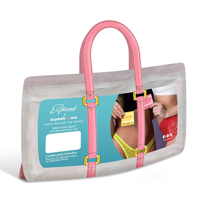 Magic Silk Sweetums Open Back Panty Cinnamon Buns EXPOSED