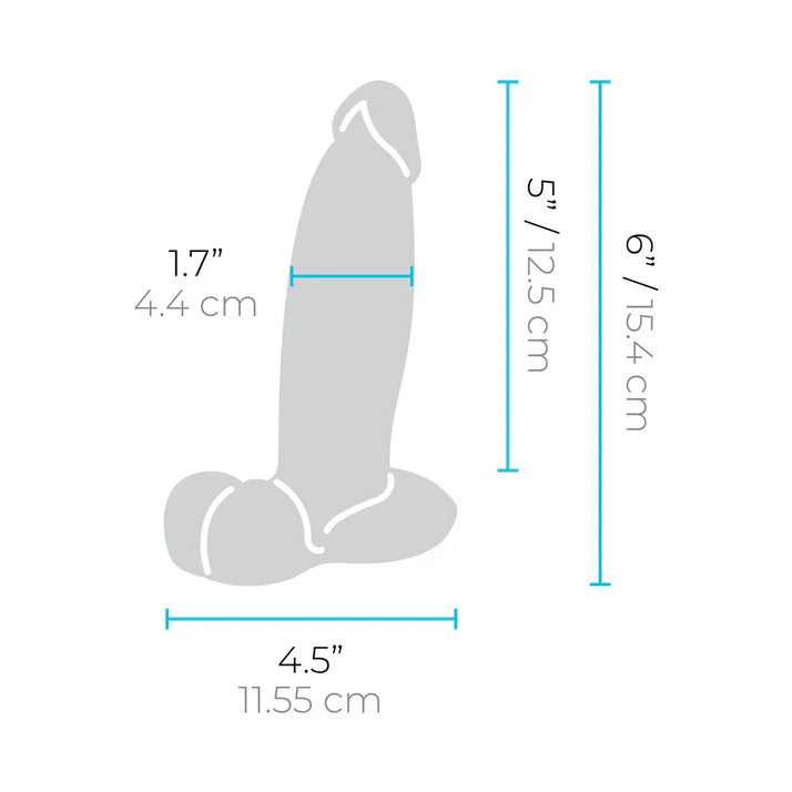 b-Vibe Slipskin Realistic Silicone Dildo 6 in B-VIBE