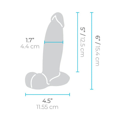 b-Vibe Slipskin Realistic Silicone Dildo 6 in B-VIBE