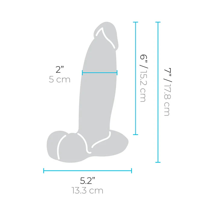 b-Vibe Slipskin Realistic Silicone Dildo 7 in B-VIBE