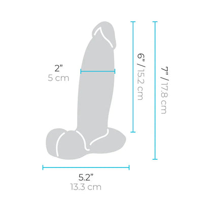 b-Vibe Slipskin Realistic Silicone Dildo 7 in B-VIBE