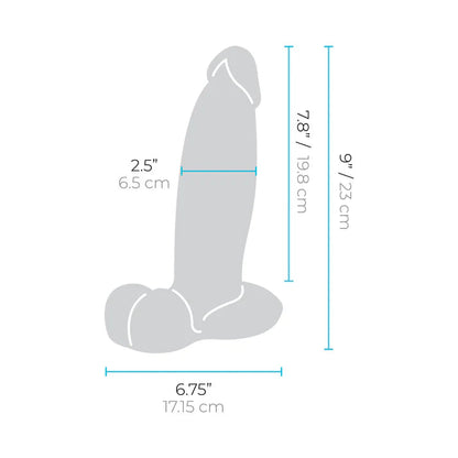 b-Vibe Slipskin Realistic Silicone Dildo 9 in B-VIBE