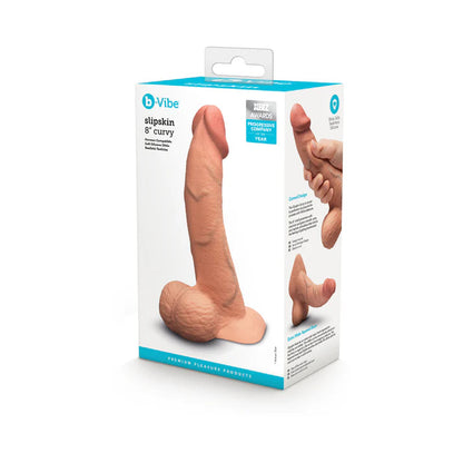 b-Vibe Slipskin Realistic Silicone Dildo 8 in B-VIBE
