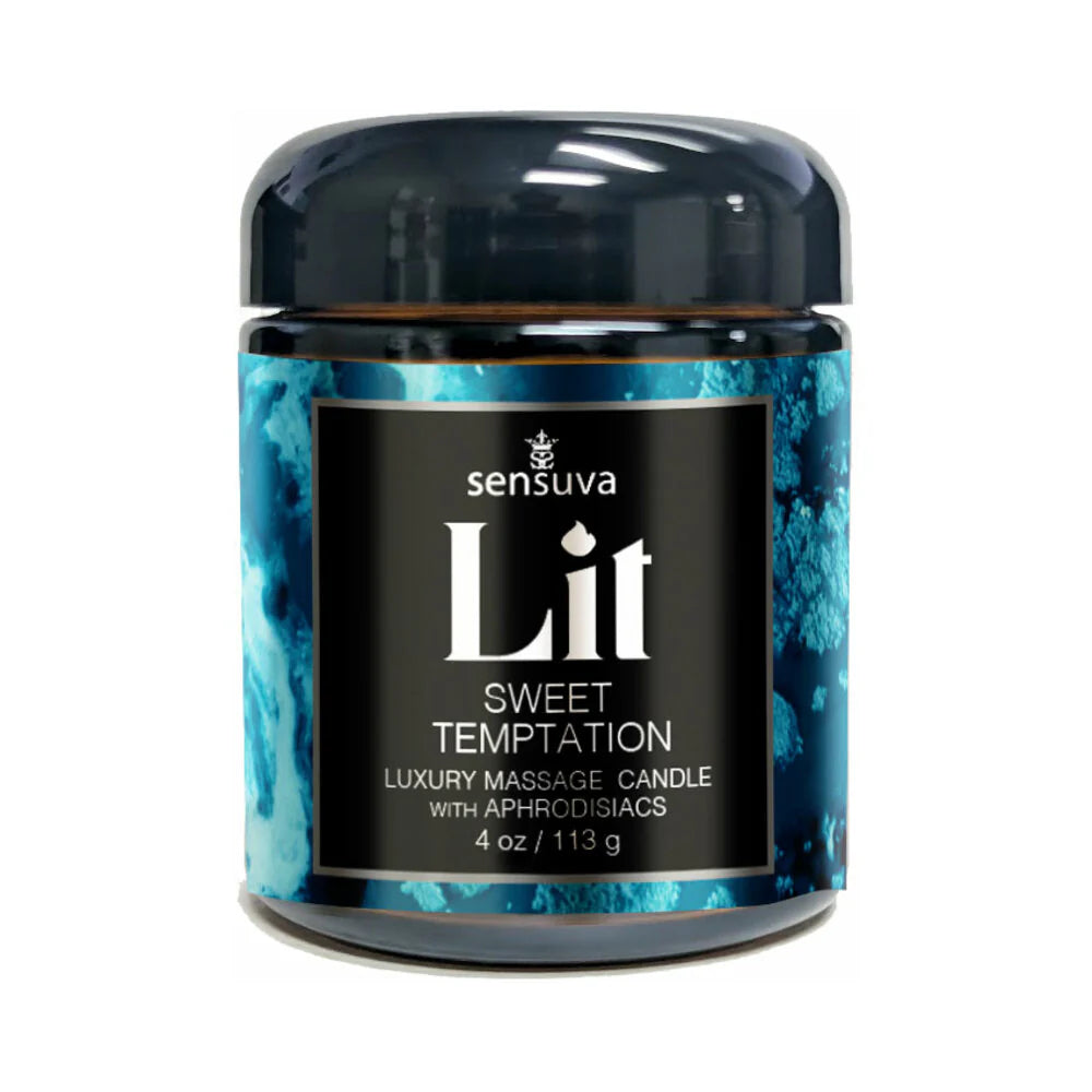 Sensuva Lit Sweet Temptation Luxury Massage Candle SENSUVA