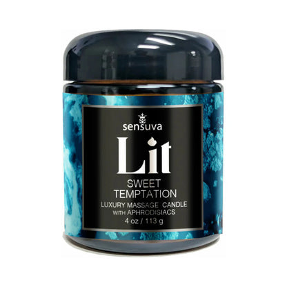 Sensuva Lit Sweet Temptation Luxury Massage Candle SENSUVA