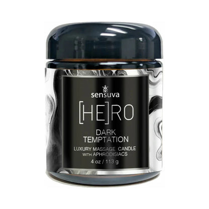 Sensuva Hero Dark Temptation Luxury Massage Candle SENSUVA