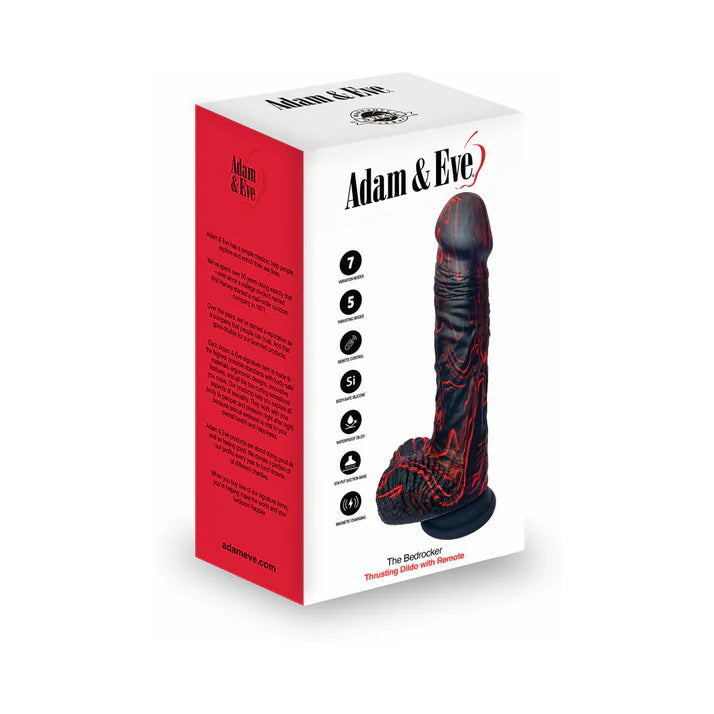 Adam &amp; Eve The Bedrocker Thrusting Dildo ADAM &amp; EVE