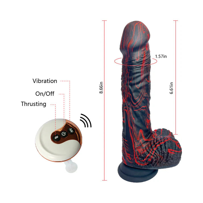 Rechargeable Thrusting Dildo