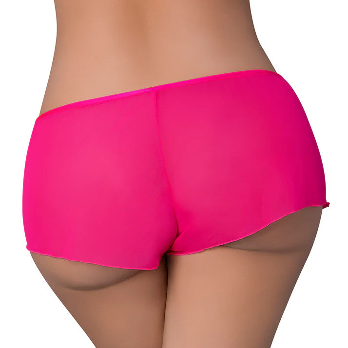 Magic Silk Pink Kink Flowy Boy Short Pink Glow EXPOSED