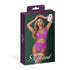 Magic Silk Butterfly Fantasies Bra, Garter & Thong Set Neon Purple EXPOSED