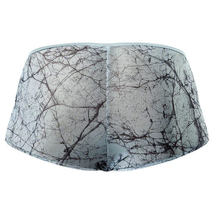 Male Power Marble Mesh Micro Mini Short Silver Blue MALE POWER