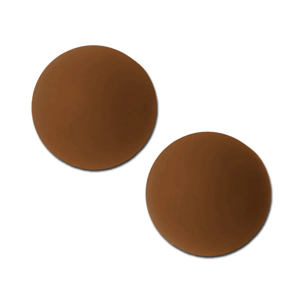 Pastease Halos Reusable Sticky Adhesive Silicone Nipple Cover Dark Large D+ Cup PASTIES