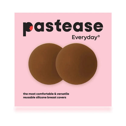 Pastease Halos Reusable Sticky Adhesive Silicone Nipple Cover Dark Large D+ Cup PASTIES
