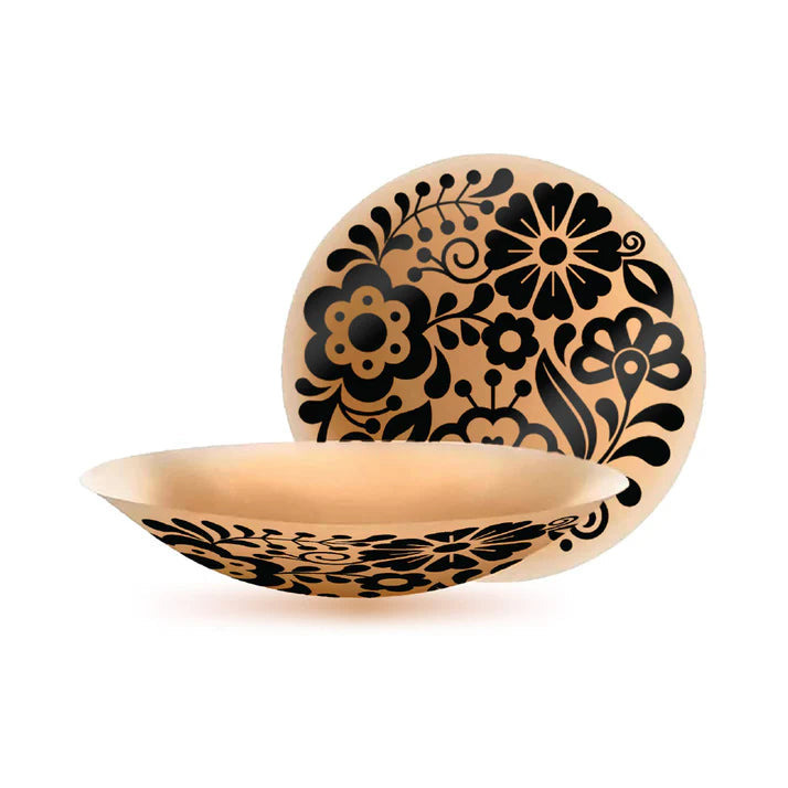 Pastease Halos Reusable Sticky Adhesive Silicone Nipple Cover Floral Nude Large D+ Cup PASTIES