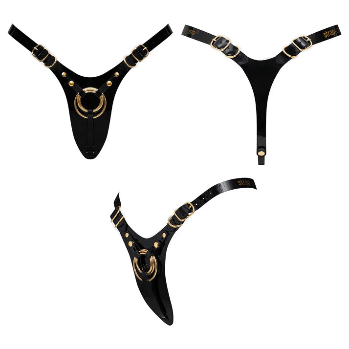 Strap-On-Me Leatherette Harness Fabulous One Size LOVELY PLANET USA