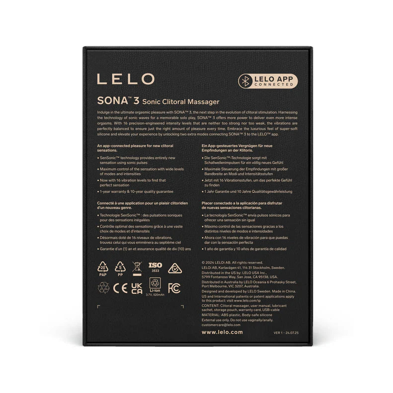 LELO SONA 3 Clitoral Stimulator LELO