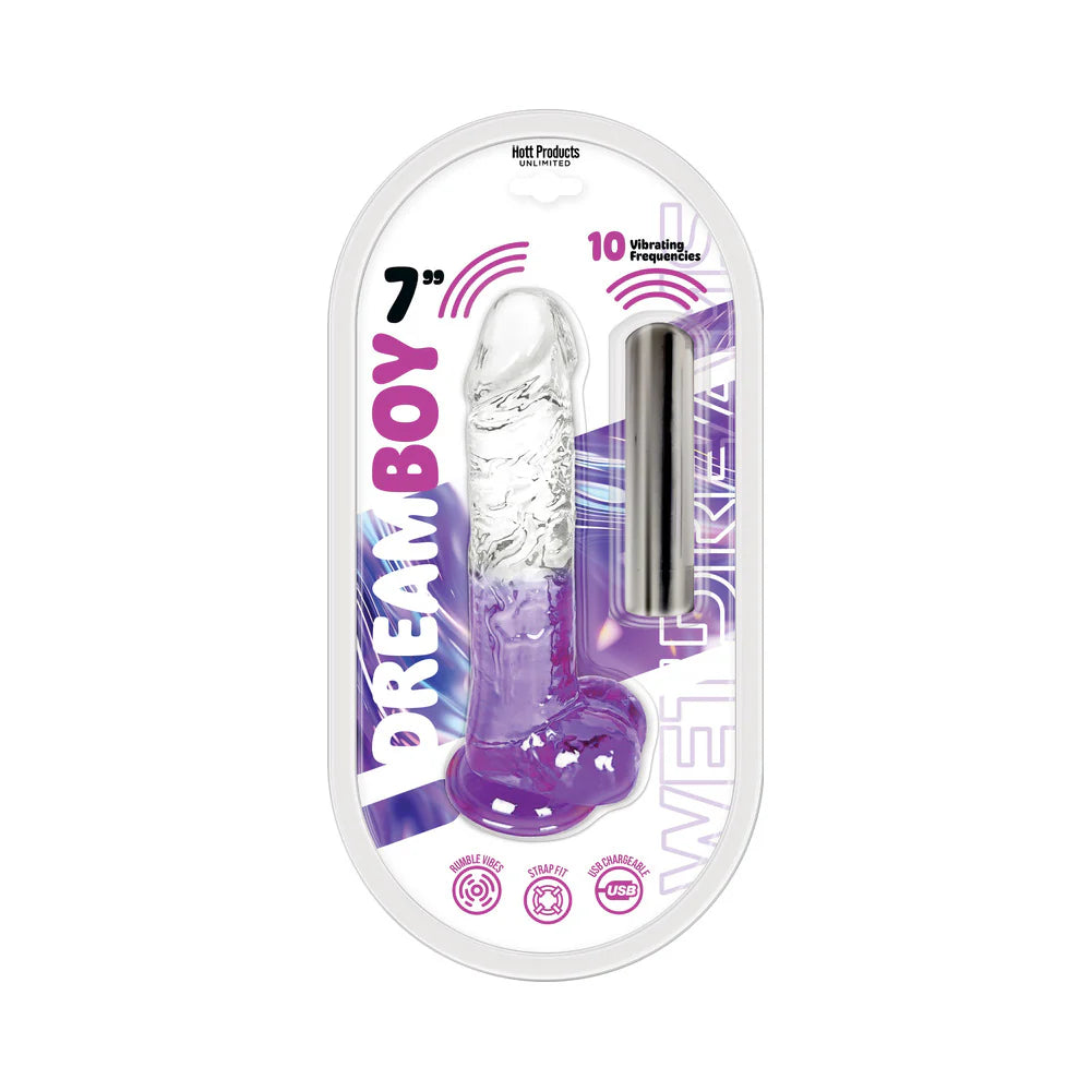 Wet Dreams Dream Jelly Dildo &amp; Rechargeable Bullet 7 inch