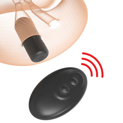 The PDX Plus Double Pounder Vibrating Squeeze Stroker, featuring a rechargeable bullet for explosive sensations and customizable enjoyment.