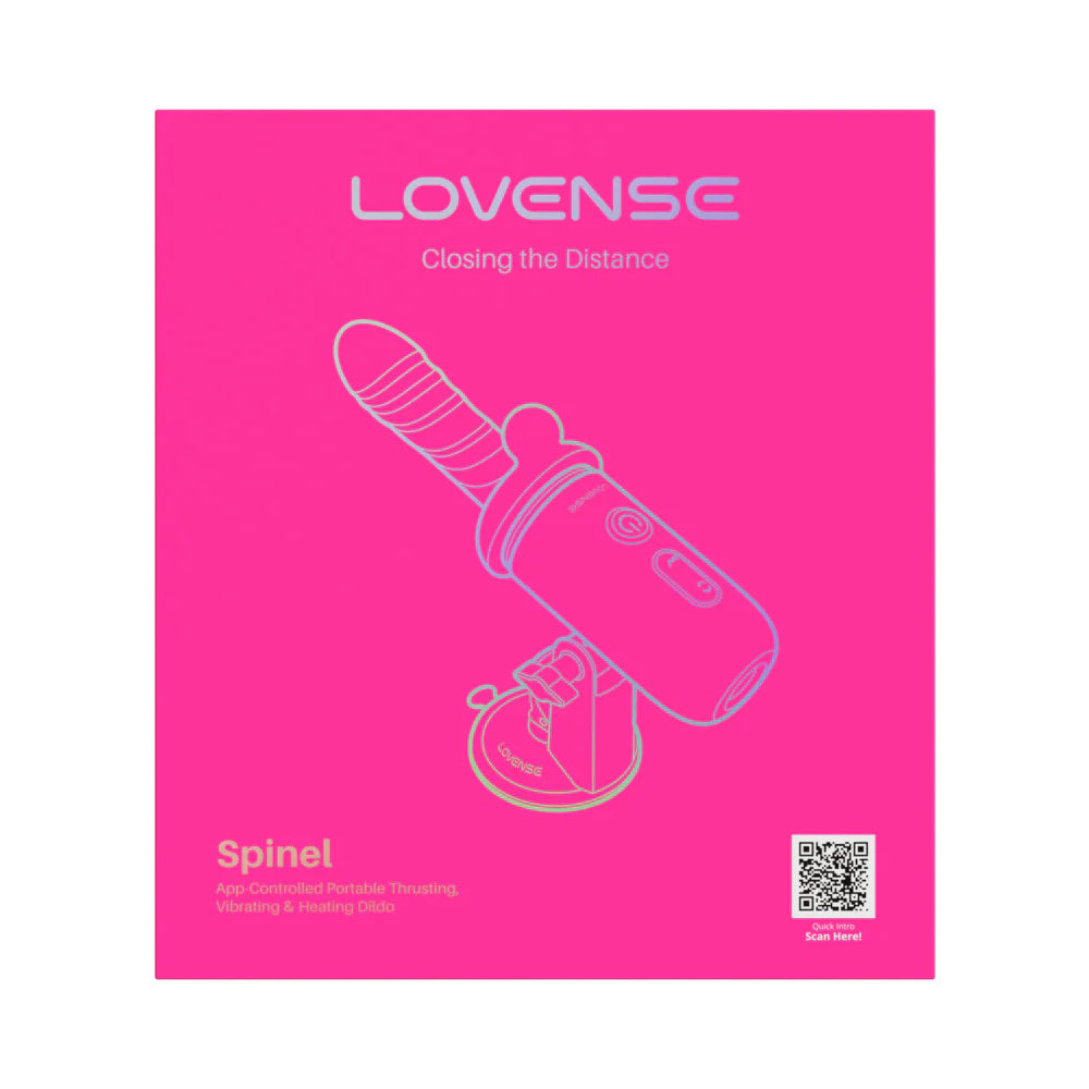 Lovense Spinel App-Controlled Portable Thrusting, Vibrating &amp; Heating Dildo
