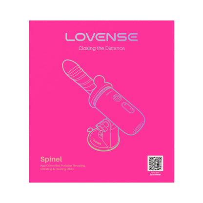 Lovense Spinel App-Controlled Portable Thrusting, Vibrating &amp; Heating Dildo