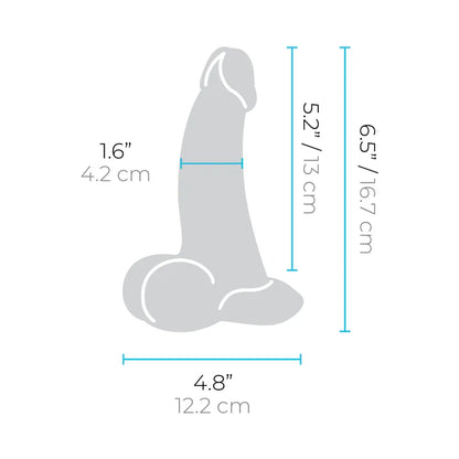 Explore the b-Vibe Slipskin Realistic Silicone Dildo 6.5 in. Curved Cream featuring a hypoallergenic design and an extra-wide tapered base for stability.