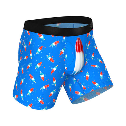 Shinesty The Popsicle Stick Apex USA Ball Hammock Pouch Underwear with Fly