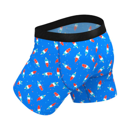 Shinesty The Popsicle Stick Apex USA Ball Hammock Pouch Underwear with Fly