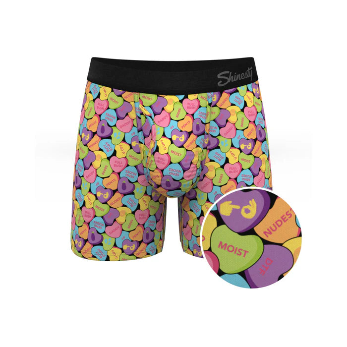 Shinesty The Candy Crush Candy Hearts Ball Hammock Pouch Underwear with Fly