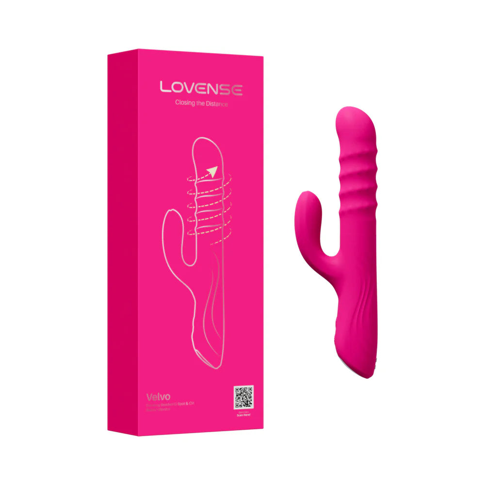 Lovense Velvo Rotating Beaded G-Spot &amp; Clit Rabbit Vibrator
