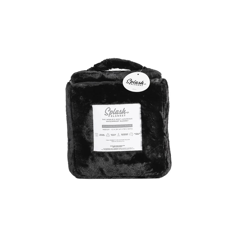 Splash Blanket Furlush Medium Black