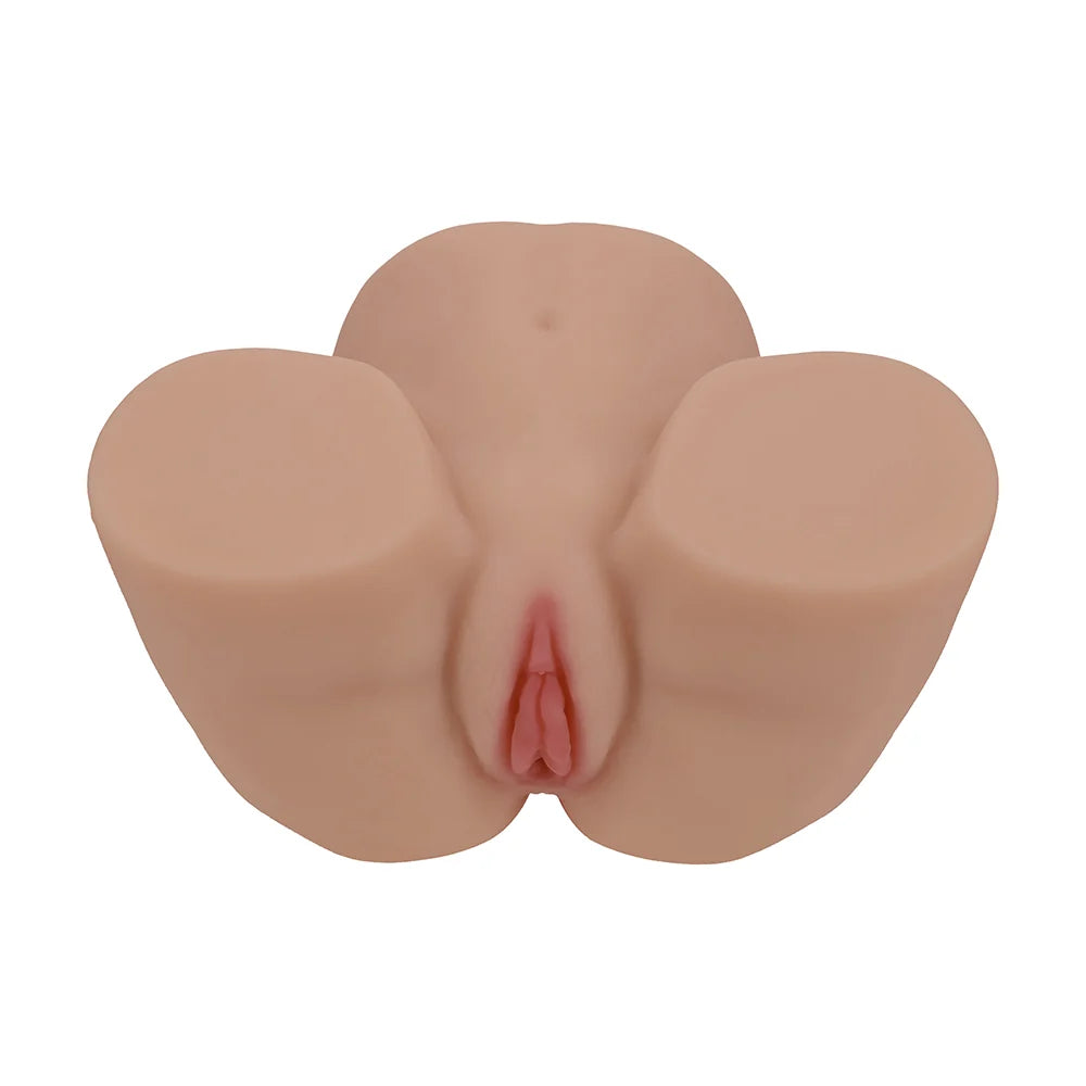 Xkin Bodyforms Lux Arden Dual Entry Vibrating Masturbator Tan