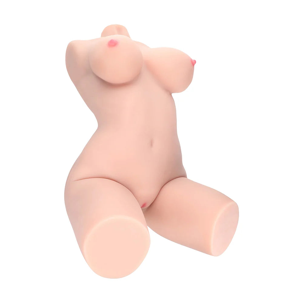 Xkin Bodyforms Lyla Rose Posable Dual Entry Vibrating Masturbator Beige