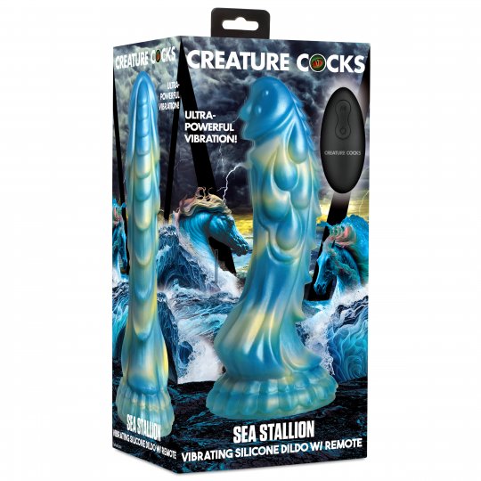 Sea Stallion – Vibrating Silicone Dildo with Remote CREATURE COCKS