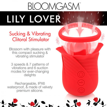 Lily Lover Sucking &amp; Vibrating Clitoral Stimulator XR BRANDS