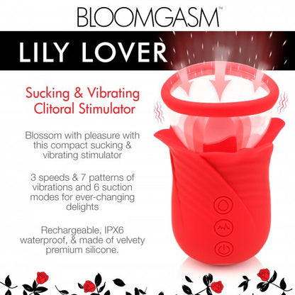 Lily Lover Sucking &amp; Vibrating Clitoral Stimulator XR BRANDS