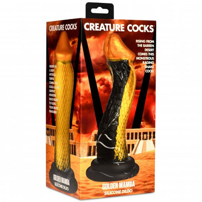 Golden Mamba Silicone Dildo CREATURE COCKS