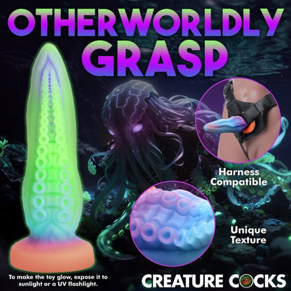 Tenta-Cock Glow-in-the-Dark Silicone Dildo CREATURE COCKS