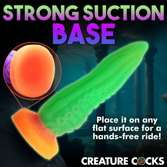 Tenta-Cock Glow-in-the-Dark Silicone Dildo CREATURE COCKS