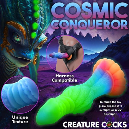 Galactic Cock Alien Creature Glow-in-the-Dark Silicone Dildo CREATURE COCKS