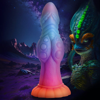 Galactic Cock Alien Creature Glow-in-the-Dark Silicone Dildo CREATURE COCKS