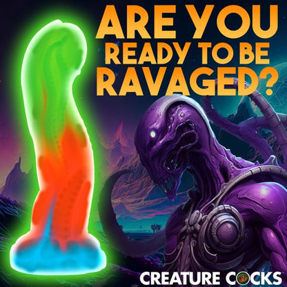 Tenta-Glow Glow-In-The-Dark Silicone Dildo CREATURE COCKS
