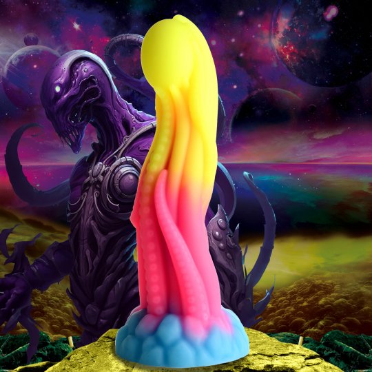 Tenta-Glow Glow-In-The-Dark Silicone Dildo CREATURE COCKS