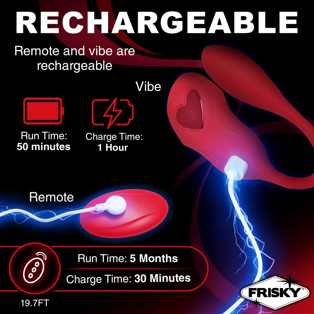 Double Love Connection Silicone Panty Vibe With Remote Control FRISKY