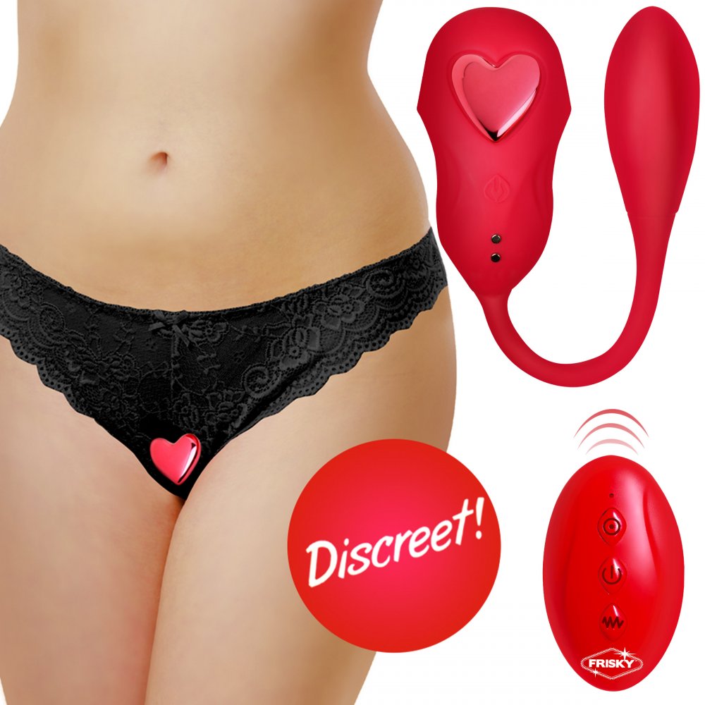 Double Love Connection Silicone Panty Vibe With Remote Control FRISKY