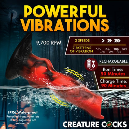 Creature Cocks Vibra Beast Vibrating Silicone Dildo CREATURE COCKS