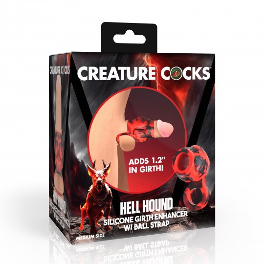 Hell Hound Silicone Girth Enhancer with Ball Strap XR BRANDS