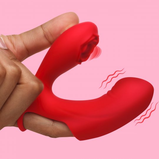 Rose Touch Pulsing Silicone Finger Vibrator MASTER SERIES